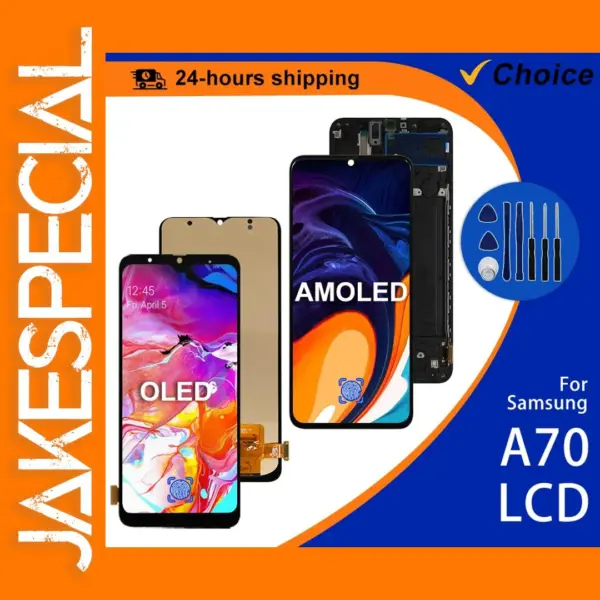 AMOLED Display for Samsung Galaxy A70 Replacement