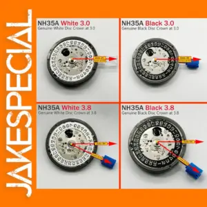 Genuine NH35A Movement Crown with Datewheel