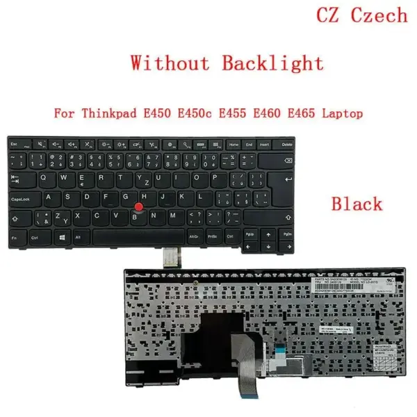 German Swiss QWERTZ Keyboard for Lenovo Thinkpad E450-E465 - Image 10