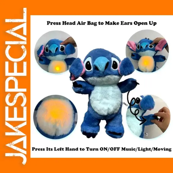 Kawaii Stitch Plush Doll for Soothing Sleep