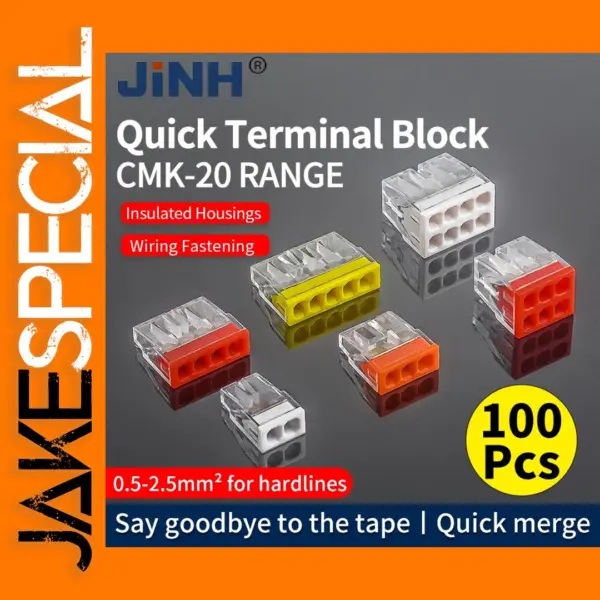 JINH 100 Pcs CMK-20 Mini Quick Connectors