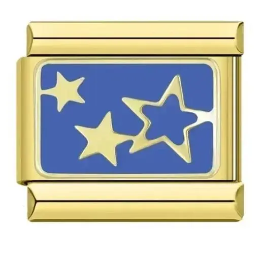 Stainless Steel Golden Star Moon Bracelet 8 Stainless Steel Golden Star Moon Bracelet - Image 8