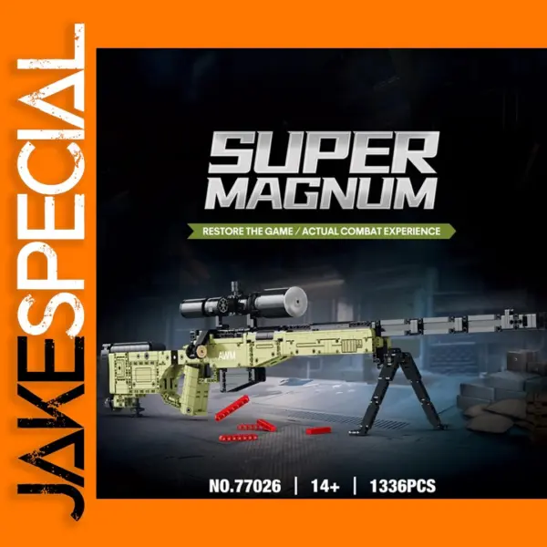 1336PCS AWM Sniper Rifle Model Building Blocks Set