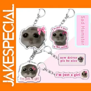 Sad Hamster Acrylic Keychain for All
