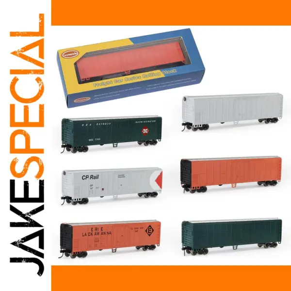 HO Scale 1:87 Steel Reefer Train Car