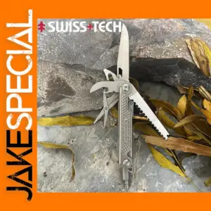 11-in-1 Swiss-Tech Folding Multitool Knife