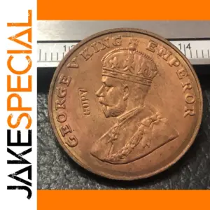 1920 British 8 Annas George V Replica Coin
