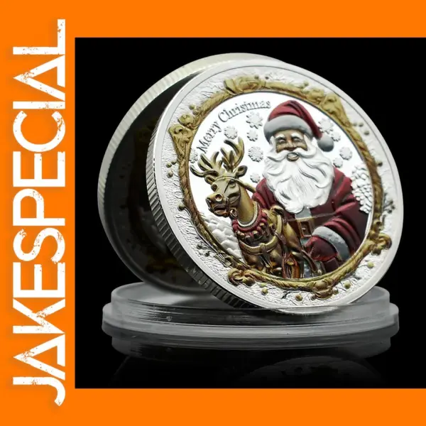 Merry Christmas Lucky Coin Collectible Medal