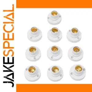 10Pcs E14 Light Bulb Holders 100-230V