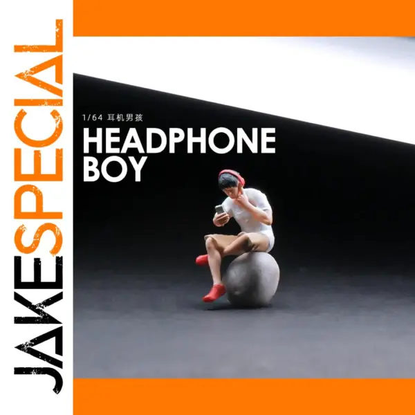 1/64 Resin Headphone Boy Miniature Figure