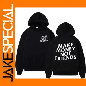 Need Money Letter Print Oversized Hoodie
