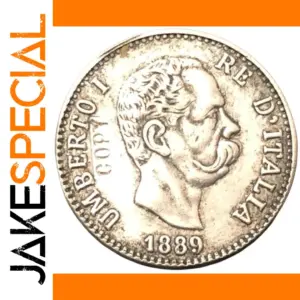 1889 Italy 50 Centesimi Coin Replica