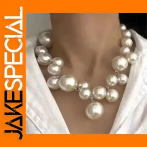 Elegant Simulated Pearl Choker Necklace