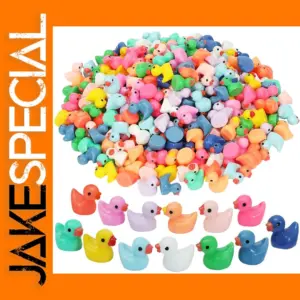 50Pcs Mini Resin Ducks for Decoration