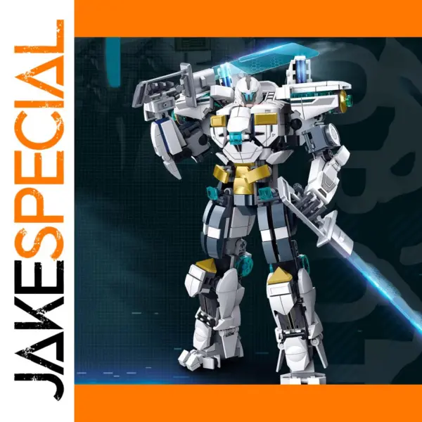 561pcs Sluban White Guardian Robot Building Set