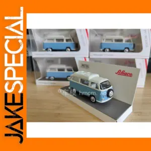 1/64 VW T2 Blue & White Classic Camper Model