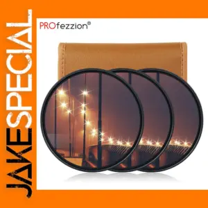 3 Pack Star Filter Set for DSLR Cameras