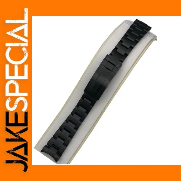 20CM Black Stainless Steel Watch Strap 20MM