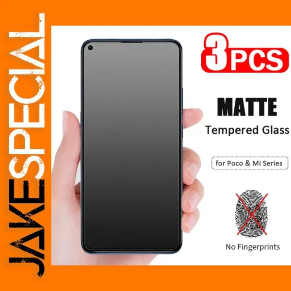 3PCS Matte Tempered Glass for Xiaomi Phones