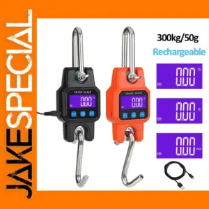 300kg Portable Digital Hanging Scale Rechargeable