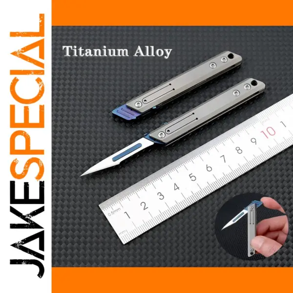 Titanium Alloy Folding Knife with 10 Blades