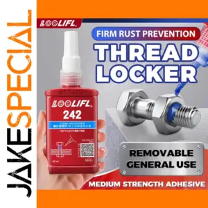 Blue Medium Strength Threadlocker 242 for Metal Fasteners