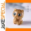 Cute Wooden Cat Figurine for Gift or Decor