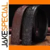 Leather Crocodile Pattern Men's Belt