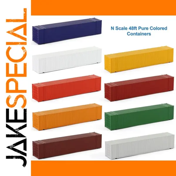 N Scale 48ft Colored Container Set C15019