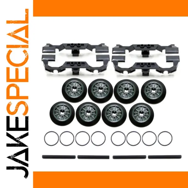 16Pcs Train Wheel Frame and Axle Set