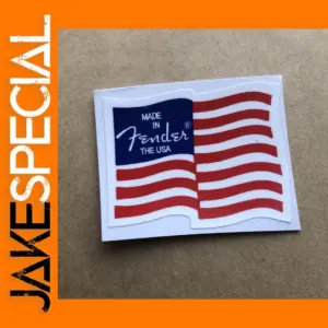Custom USA Flag Guitar Pickguard Sticker 35x25mm
