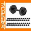 24pcs Black Plastic Wheels for HO Scale Trains