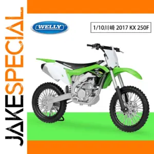 Welly 1:10 Kawasaki KX 2017 Model Toy Set