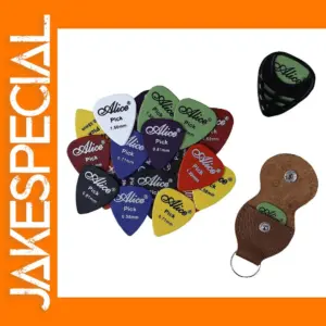 Assorted Alice Guitar Picks Set with Holder 21Pcs