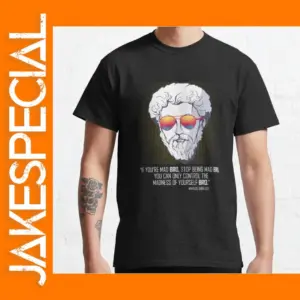 Tropical Stoic Graphic T-Shirt for Men
