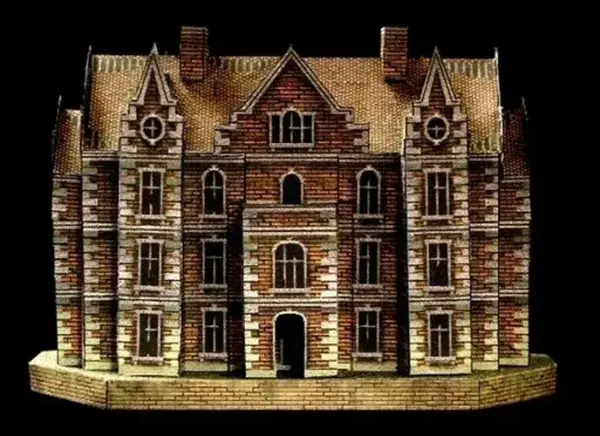 3D Haunted House Paper Model DIY Kit - Image 7