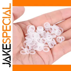 120pcs White Rubber O-Ring for Keyboards