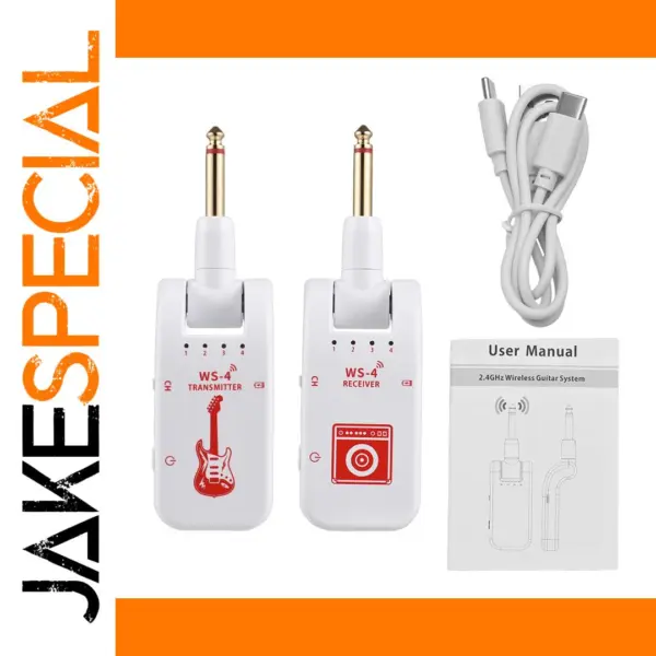 2.4G Wireless Guitar System Transmitter Receiver