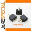 Gold-Plated Y Splitter Audio Adapter Set