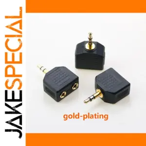 Gold-Plated Y Splitter Audio Adapter Set