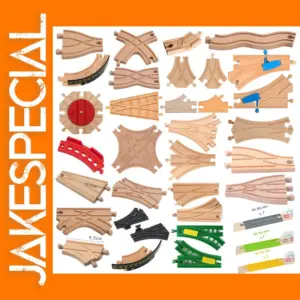 Wooden Train Track Accessories Set
