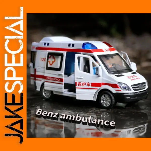 1:32 Diecast Ambulance Model with Sound & Light