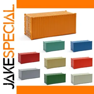 9pcs O Scale Colorful Mini Shipping Containers