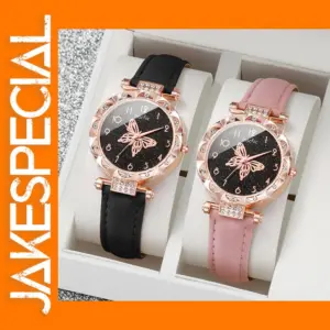 2PC Women Butterfly Quartz Watches V248 Set