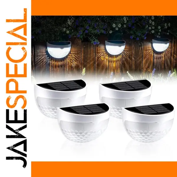 Solar LED Fence Lights Waterproof Outdoor Decor