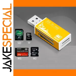 Alloy 4-Port USB2.0 Card Reader with LED Indicator