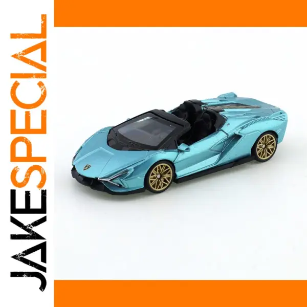 1:64 Alloy Lamborghini Sián Diecast Model Blue