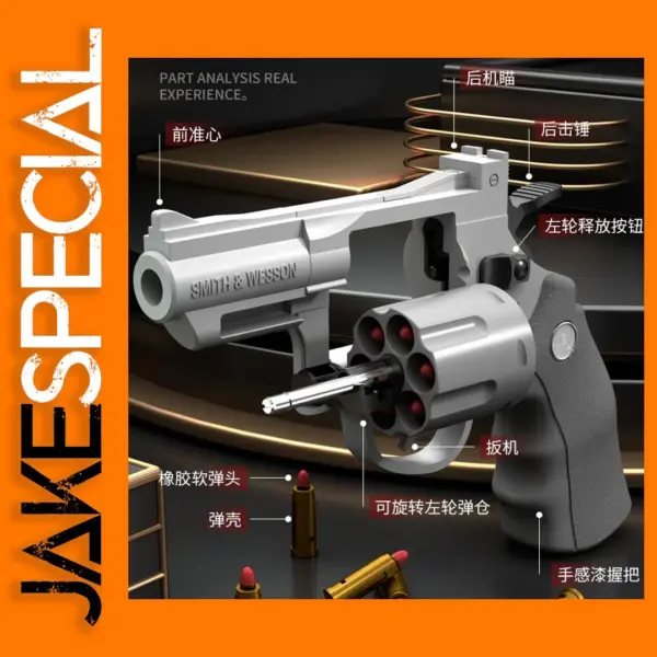 Csnoobs ZP5 357 Revolver Toy Gun with Soft Darts