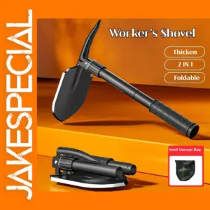 Multifunctional Camping Shovel with Foldable Handle