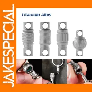 Titanium Alloy Rotating Ring Buckle Keychain